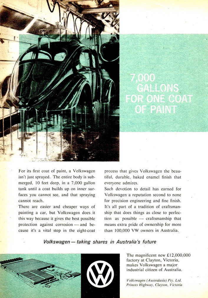 1961 Vokswagen Beetle 7000 Gallons For One Coat Of Paint